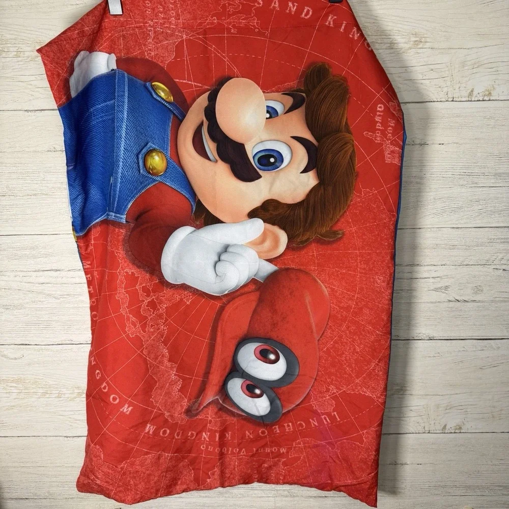 Set of 2 Nintendo‎ Super Mario Odyssey Reversible Standard Pillowcases Polyester